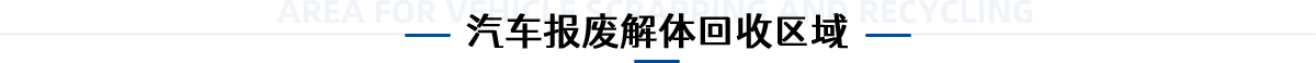 汽車(chē)報(bào)廢解體回收區(qū)域